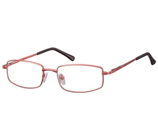 Oprawki korekcyjne zerówki okulary metalowe 799D czerwone - Okulary korekcyjne, oprawki, szkła - miniaturka - grafika 1