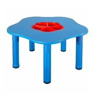 Zestawy mebli dla dzieci - Małpiszon, stolik do zabaw King - niebieski - miniaturka - grafika 1