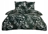 Pościel - POŚCIEL BAWEŁNIANA 160x200 SATYNA KOMPLET 3cz +2 POSZEWKI POŚCIEL ZIELONA - miniaturka - grafika 1