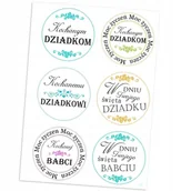 Scrapbooking - Naklejki Dekoracyjne 4,5 Mm 6 Szt Dzień Babci 17 - miniaturka - grafika 1