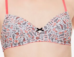 BIUSTONOSZ KEY TBC-872 A8 (kolor szary - pomarańcz, rozmiar 80AA) - Biustonosze - miniaturka - grafika 2