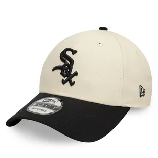Czapka z daszkiem New Era Chicago White Sox Colour Block 9FORTY 60595216 Beżowy - Czapki damskie - miniaturka - grafika 1