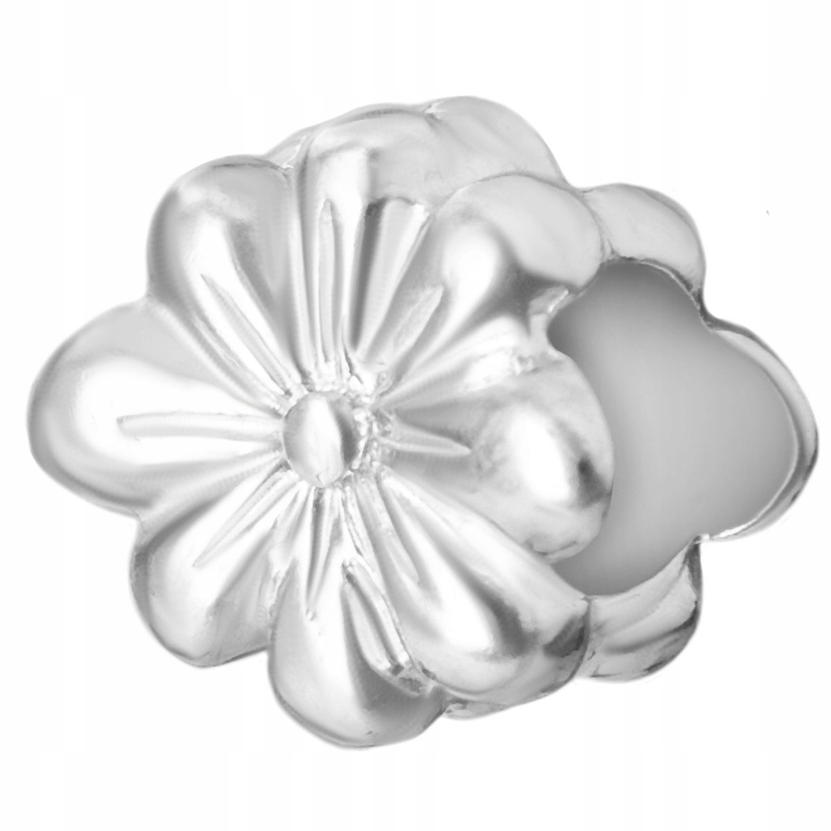 Charms Srebrny Kwiat Wiśni Koralik Kwiatek Życia Roślinka SREBRO 925