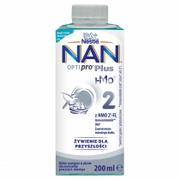 Mleko modyfikowane - Nestle Nan Optipro Plus 2 HMO Mleko następne w płynie dla niemowląt powyżej 6. miesiąca 200 ml - miniaturka - grafika 1