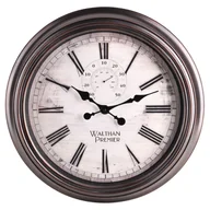 Zegary - Zegar ścienny Matera śr. 50.4 cm brązowy - miniaturka - grafika 1