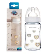 Butelki dla niemowląt - CANPOL BABIES BUTELKA SZEROKA 240ml EASY START +3m - miniaturka - grafika 1