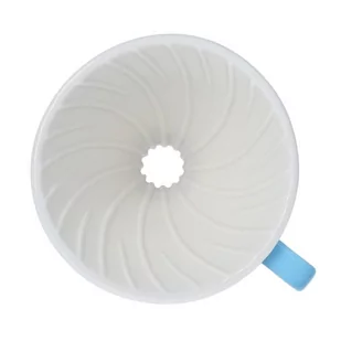 TIAMO Ceramiczny drip Tiamo z uchem V02 Żółty 4715660755448 - Zaparzacze i kawiarki - miniaturka - grafika 2