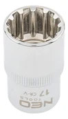 Klucze i nasadki - NEO-TOOLS Nasadka Spline 1/2", 17 mm TOP-08-589 - miniaturka - grafika 1