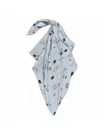 Rożki i beciki - Bonjour Cherie Otulacz bambusowy 100x110cm Królik Astronom - miniaturka - grafika 1