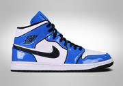 Koszykówka - Nike Air Jordan 1 Retro Mid Se Signal Blue - miniaturka - grafika 1