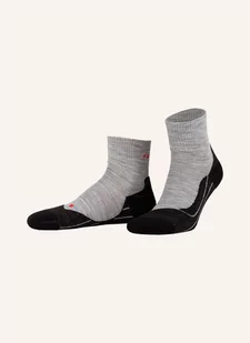 Falke Skarpety Trekkingowe tk5 Wander Wool Short Z Wełny Merino grau - Skarpetki damskie - miniaturka - grafika 1