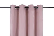 Zasłony - Zasłona Welwetowa Pierre 140X270 Pudrowy Róż Na Przelotkach, - miniaturka - grafika 1