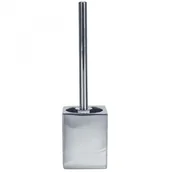 Mydelniczki i dozowniki mydła - Kleine Wolke Glamour Szczotka do toalety, srebrna, 42x10 cm - miniaturka - grafika 1