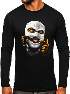 Czarny longsleeve męski z nadrukiem Bolf 146744 - Koszulki męskie - miniaturka - grafika 1