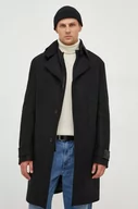 Płaszcze męskie - Drykorn płaszcz wełniany kolor czarny przejściowy - miniaturka - grafika 1