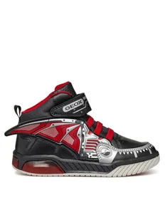 Geox Sneakersy J Inek Boy J469CB 011BC C0048 M Czarny - Buty dla chłopców - miniaturka - grafika 1