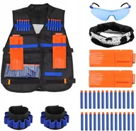 Klocki - Zestaw Taktyczny Do Nerf N-Strike Elite Kamizelka Maska Okulary Bransoletki - miniaturka - grafika 1