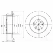 Tarcze hamulcowe - Delphi TARCZA HAMULCOWA TOYOTA - miniaturka - grafika 1