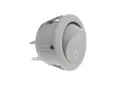 Wyłączniki światła i elektryczne - Włącznik meblowy okrągły ON/OFF - Szary - miniaturka - grafika 1