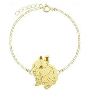Królik Teddy Pozłacana Bransoletka  - MEJK Jewellery - Biżuteria dla dzieci - miniaturka - grafika 1