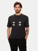 Koszulki męskie - Hugo T-Shirt Dombreo 50530203 Czarny Regular Fit - miniaturka - grafika 1