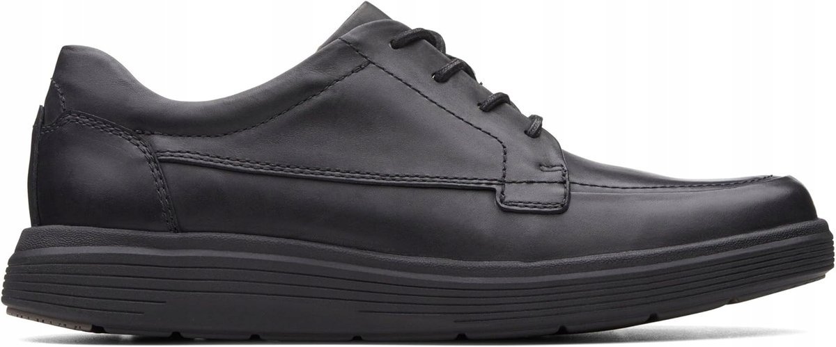 CLARKS PÓŁBUTY MĘSKIE CZARNE SKÓRZANE KOMFORTOWE 42 26GA