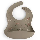 Śliniaki i fartuszki - Śliniaczek silikonowy Animals Garden, BabySteps - miniaturka - grafika 1