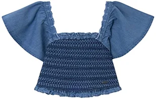 Pepe Jeans Zarówno Bluzka Dziewczyny i Dziewczyny, Niebieski (Bay), 8 lat - Bluzki damskie - miniaturka - grafika 1