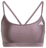 Biustonosze - adidas Damski biustonosz treningowy Aeroreact Light Support Błyszczący biustonosz, S A-B - miniaturka - grafika 1