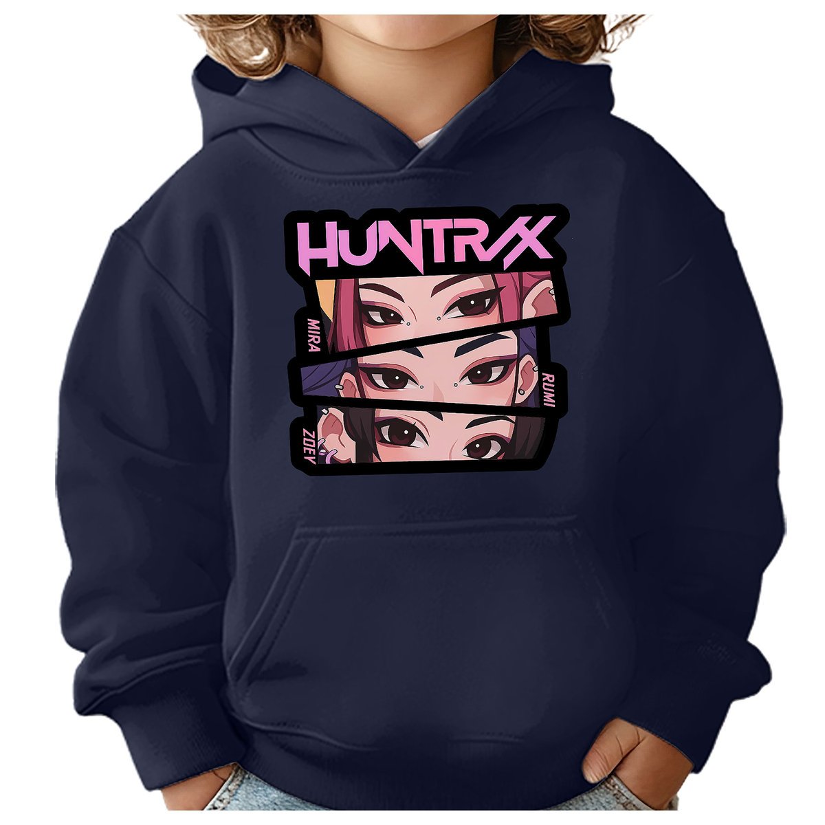BLUZA DZIECIĘCA KPOP DEMON HUNTERS HUNTRIX 104 Z KAPTUREM BAWEŁNIANA