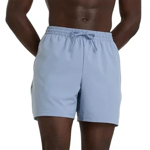 Spodenki męskie New Balance MS41227DUS - niebieskie - Spodnie sportowe męskie - miniaturka - grafika 1