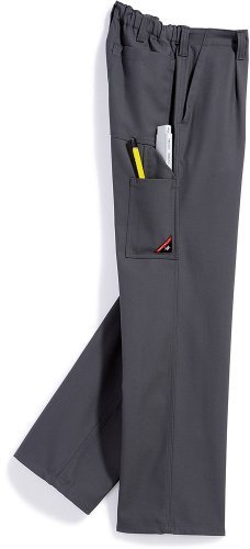 BP 1469-720-53-60 spodnie robocze, z elastyczną częścią na plecach, 305,00 g/m², wzmocniona bawełna, ciemnoszary, 60