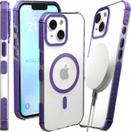 Etui i futerały do telefonów - Etui Pancerne do Apple iPhone 13 / 14 Bumper, Fioletowa Ramka, Magsafe - miniaturka - grafika 1