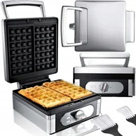 Gofrownice - Gofrownica 1400W XXL 2 Chrupiące Puszyste Gofry XXL Duża Solidnie Wykonana - miniaturka - grafika 1