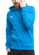 Bluzy męskie - PUMA bluza męska sportowa z kapturem hoodie Team Goal roz. L - miniaturka - grafika 1