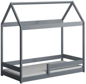 Łóżka dla dzieci i młodzieży - Szare łóżko drewniane dla dziecka typu domek G6-T13 - miniaturka - grafika 1