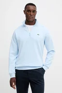 Bluzy męskie - Lacoste bluza bawełniana męska kolor niebieski gładka SH9774 - miniaturka - grafika 1