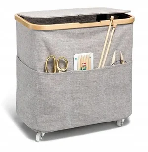 pojemnik składany na włóczkę PRYM 612055 tkanina bambus - Pasmanteria - miniaturka - grafika 1