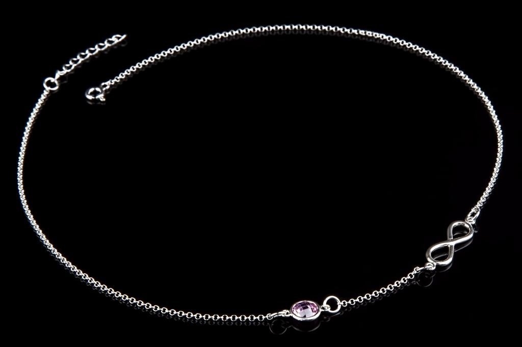 Naszyjnik NIESKOŃCZONOŚĆ + KRYSZTAŁ INFINITY 925