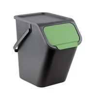 Kosze na śmieci - Lumarko Kosz Do Segregacji Odpadów 25l Zielony - miniaturka - grafika 1