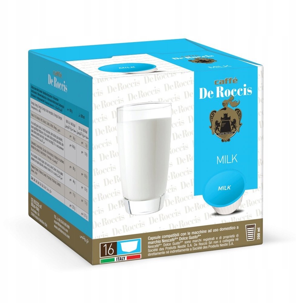 Nescafe Kapsułki do ekspresu Nescafe Dolce Gusto Milk 16szt De Roccis