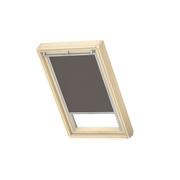 Rolety - Roleta zaciemniająca do okna dachowego 78x118 cm taupe z aluminiową ramą Velux - miniaturka - grafika 1