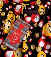 Majtki męskie - Cornette Bokserki Męskie Emotikonki 048/03 Xxl - miniaturka - grafika 1