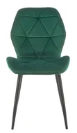 Krzesła - Welurowe krzesło pikowane butelkowa zieleń N4-E29 - miniaturka - grafika 1