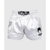 Spodnie sportowe męskie - Venum Spodenki Muay Thai Classic Shorts Silver/Black - miniaturka - grafika 1