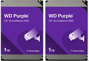Dysk serwerowy WD Zestaw 2 dyski serwerowe WD Purple 1TB 3.5'' SATA III 6 Gb/s WD11PURZ - Dyski serwerowe - miniaturka - grafika 1