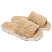 Kapcie damskie - Pantofle damskie Meteor (Natural Style) NS-047 beżowe 40 - miniaturka - grafika 1