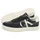 Buty sportowe damskie - Buty Classic Cupsole Laceup Mix Lth Black/Bright White/Silver YW0YW01057 BEH (CK353-a) Calvin Klein - miniaturka - grafika 1