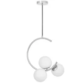 Lampy sufitowe - NOWOCZESNA LAMPA WISZĄCA CHROMOWANA BONIO W3 - miniaturka - grafika 1
