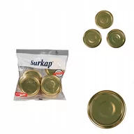 Pojemniki kuchenne - WIECZKA ZAKRĘTKI DO SŁOIKÓW FI 66 4Z ZŁOTE 10 szt - miniaturka - grafika 1